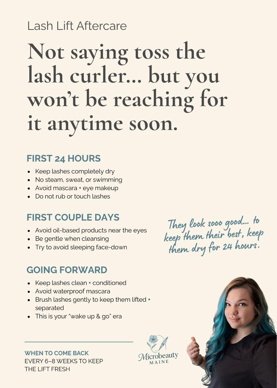 Lash Lift Aftercare