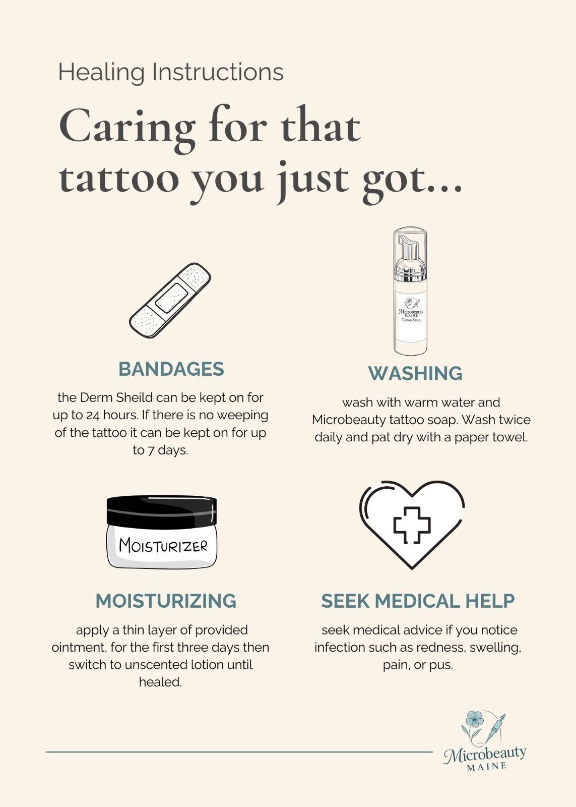 Tattoo Healing Instructions